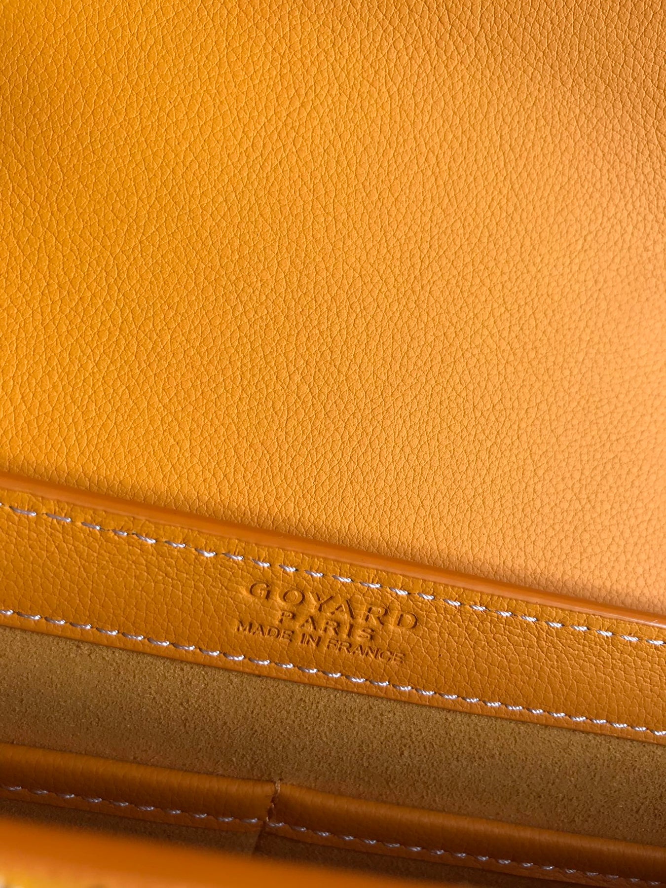 233 BAG 25 IN YELLOW CALFKIN AND GOYARDINE CANVAS