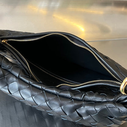 MEDIUM GEMELLI 36 BLACK LAMBSKIN