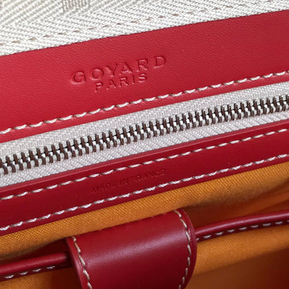 SAINT JEANNE BAG 35 IN RED GOYARDINE CANVAS AND CALFSKIN
