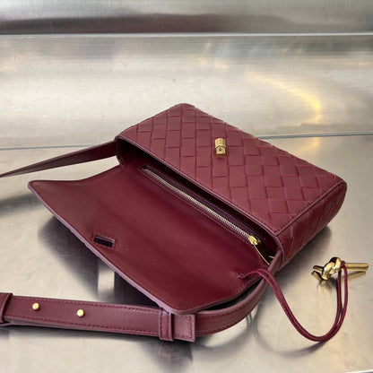 ANDIAMO 21 IN BURGUNDY RED LAMBSKIN