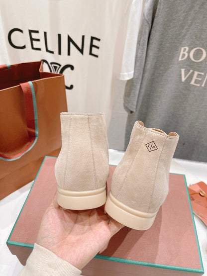 LP HIGH TOP OPEN WALK LOAFERS BEIGE SUEDE