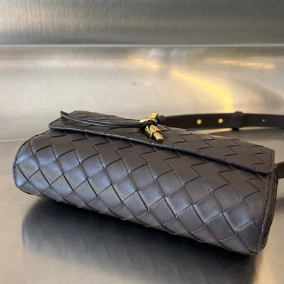 ANDIAMO 21 IN HICKORY BROWN LAMBSKIN