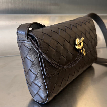 ANDIAMO 21 IN HICKORY BROWN LAMBSKIN