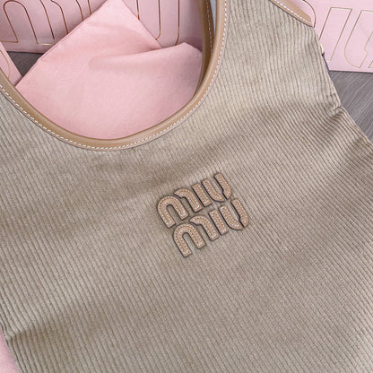 IVY TOTE BAG 40 IN LIGHT BROWN CORDUROY