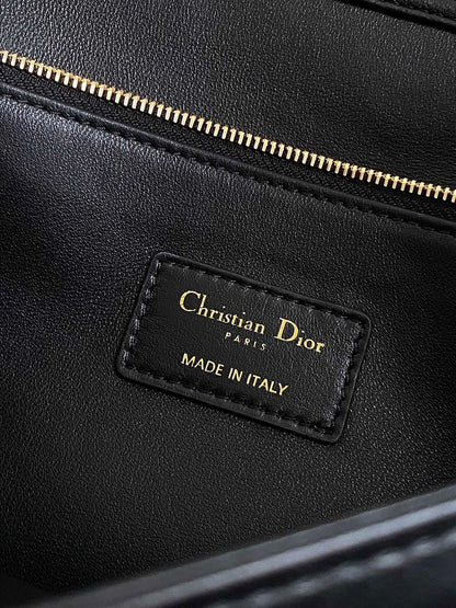 MISS LADY 24 LARGE BAG IN BLACK LAMBSKIN