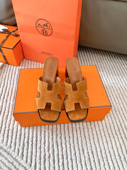 HELIA 60 SANDAL IN BRONZE BROWN SUEDE