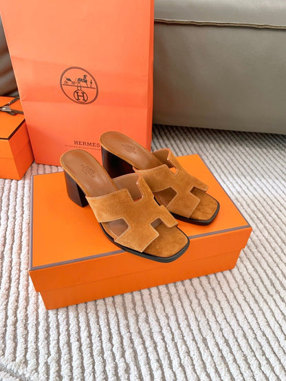 HELIA 60 SANDAL IN BRONZE BROWN SUEDE