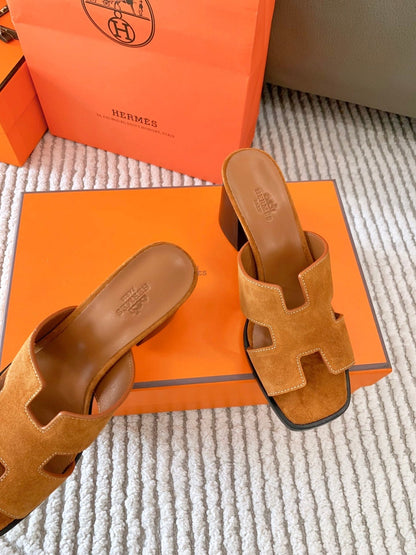 HELIA 60 SANDAL IN BRONZE BROWN SUEDE