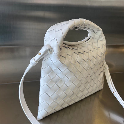 MINI HOP 25 IN WHITE CALFSKIN