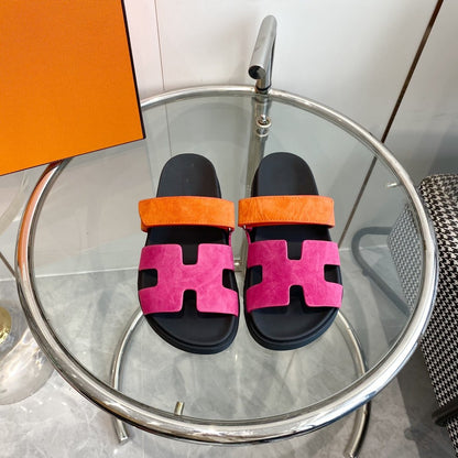 Chypre Sandal Rose Chapas / Orange Suede