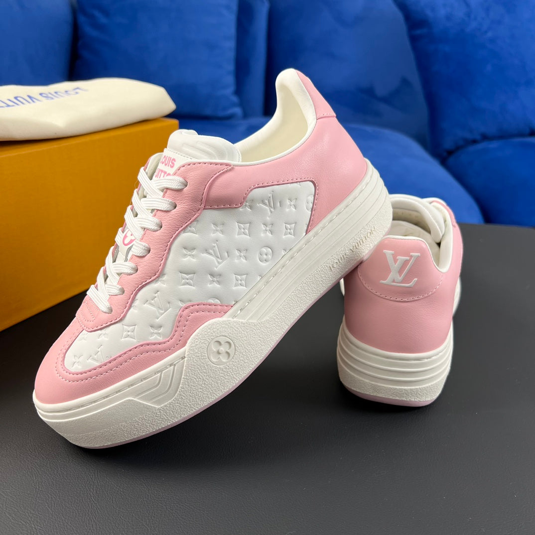LV GROOVY SNEAKER PINK WHITE