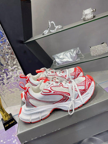 3XL SNEAKER IN RED MIX WHITE MESH AND POLYURETHANE