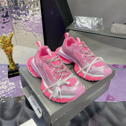 3XL SNEAKER IN PINK MIX SILVER MESH AND POLYURETHANE