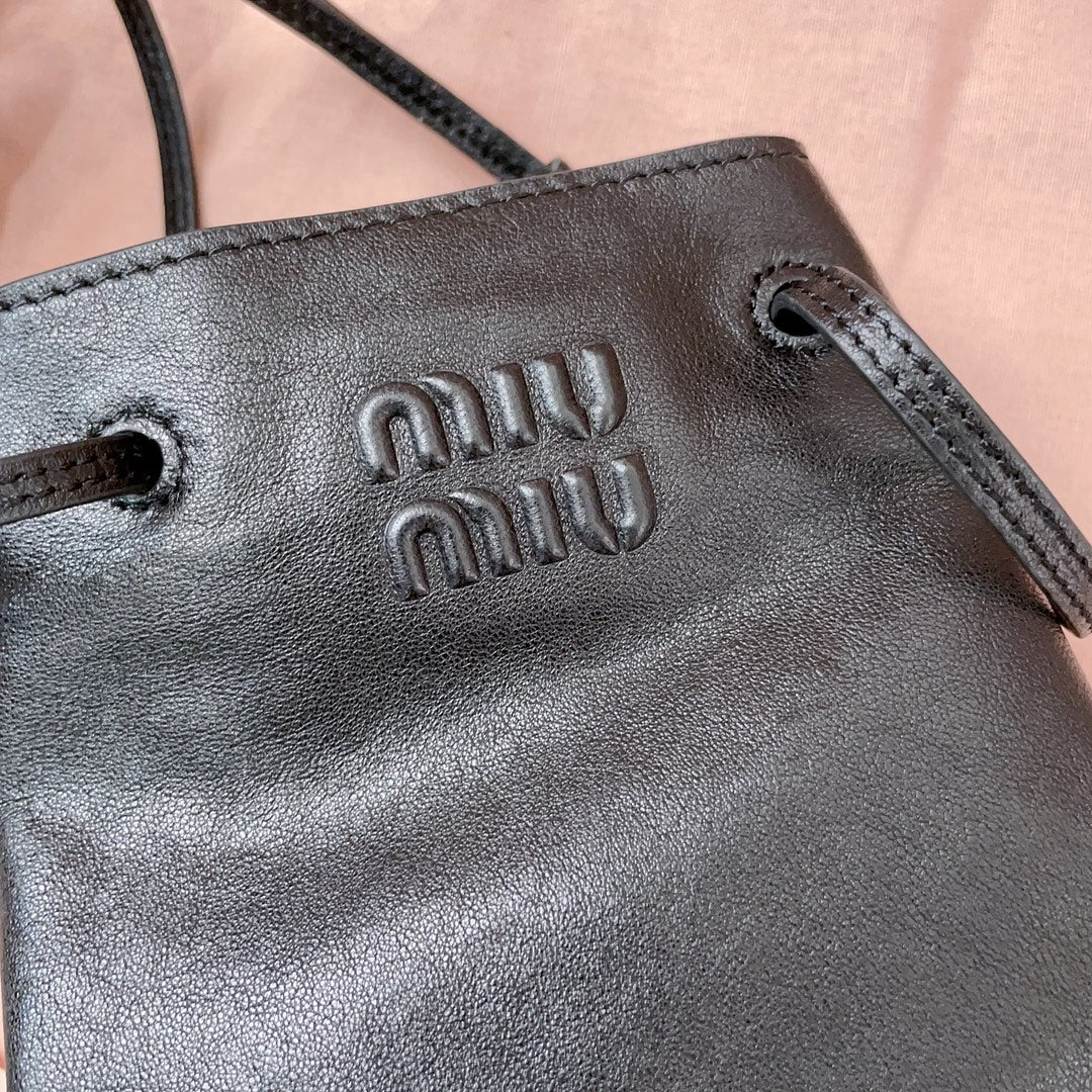 MINI BAG 17 IN BLACK SHINY CALFSKIN