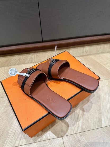 GABRIEL SANDAL CINNAMON CALFSKIN