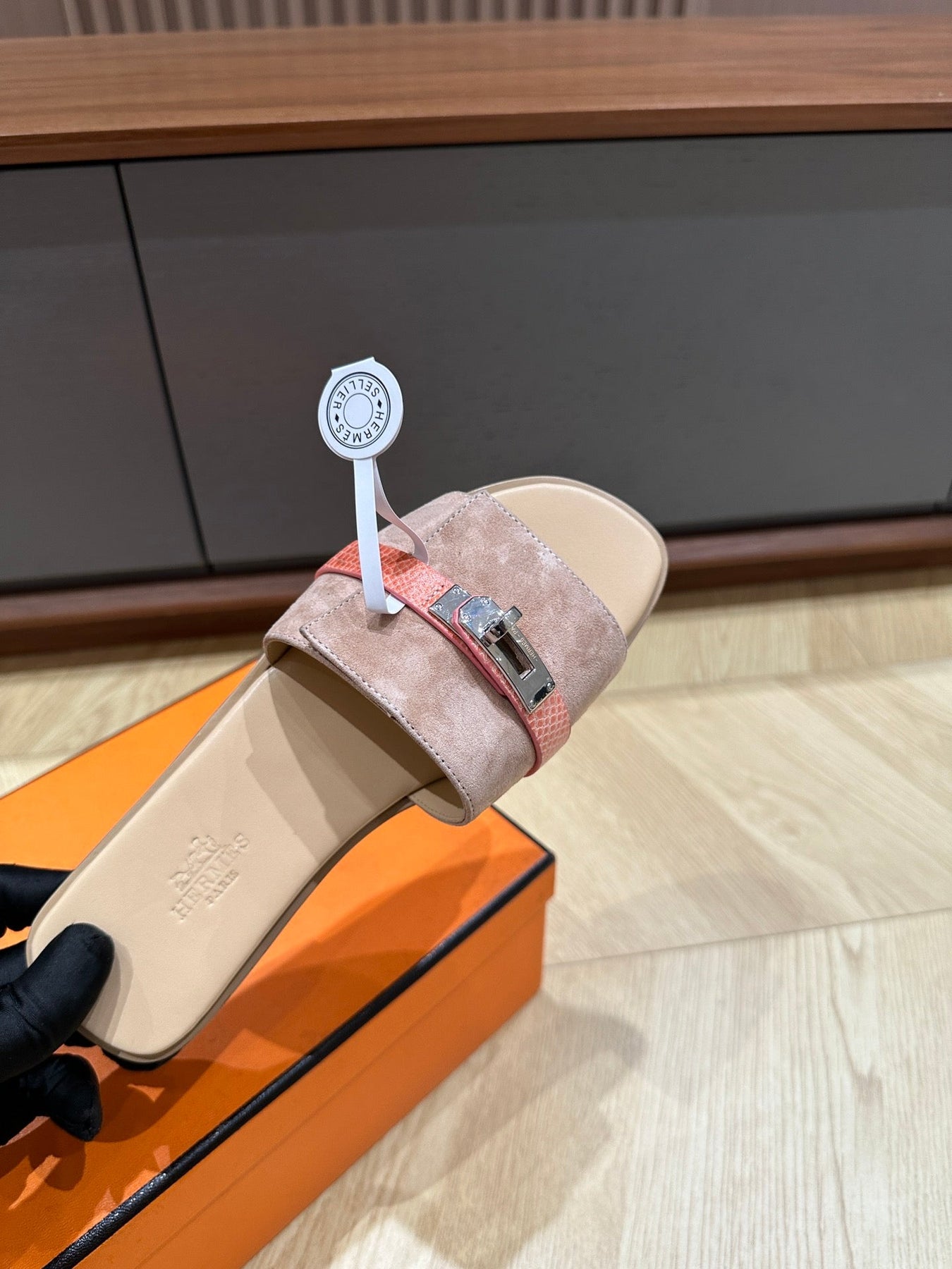 GABRIEL SANDAL PASTEL PINK SUEDE