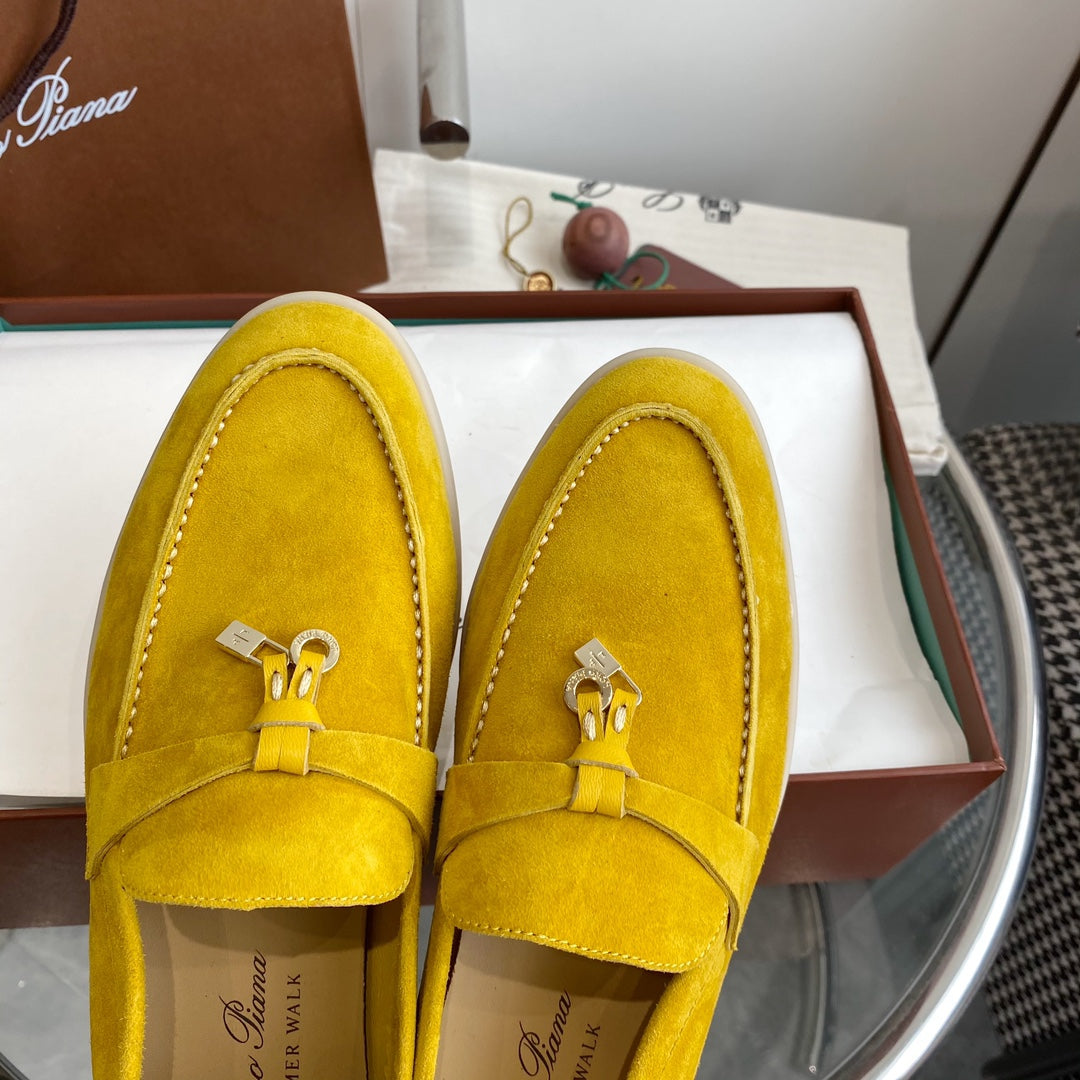 LP SUMMER CHARMS WALK LOAFERS LEMON SUEDE