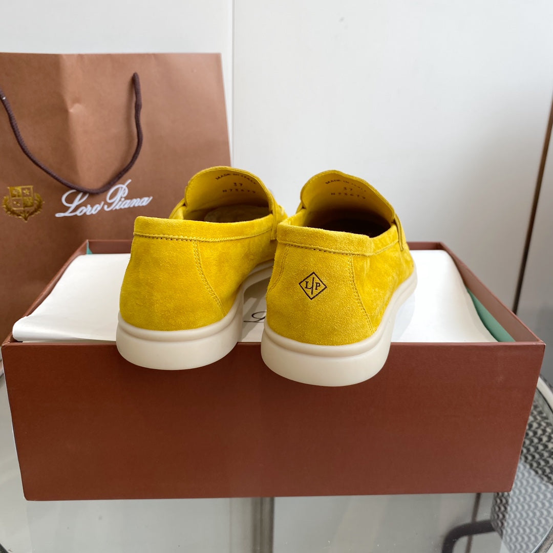 LP SUMMER CHARMS WALK LOAFERS LEMON SUEDE