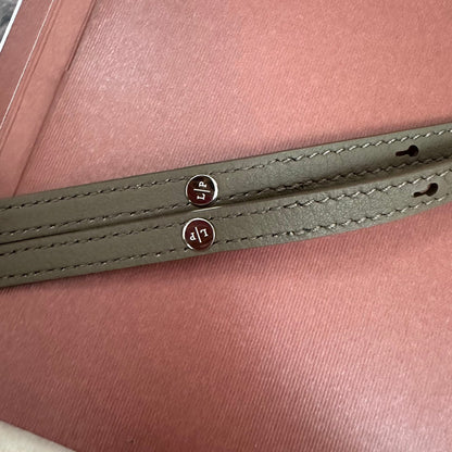 EXTRA POCKET BACKPACK L23.5 IN WOOD BROWN CALFSKIN WITH SILVER HARDWARE