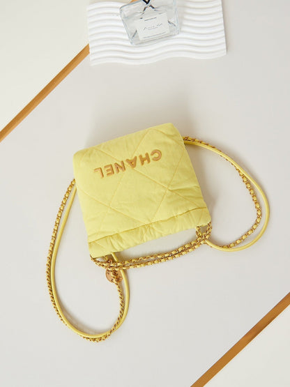 CC CLASSIC MINI 20 BAG IN YELLOW CORN CANVAS
