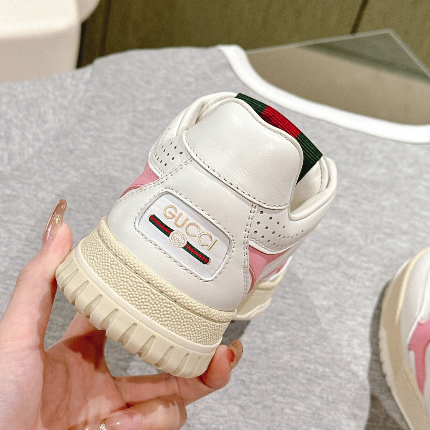 GG Retro sneakers WHite Pink