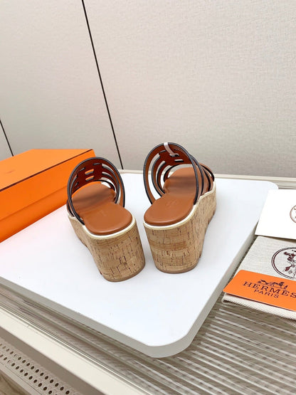 ISABELLA 30 SANDAL IN BRONZE BROWN CALFSKIN