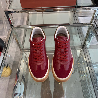 LP TENNIS WALK SNEAKERS CHERRY CALFSKIN