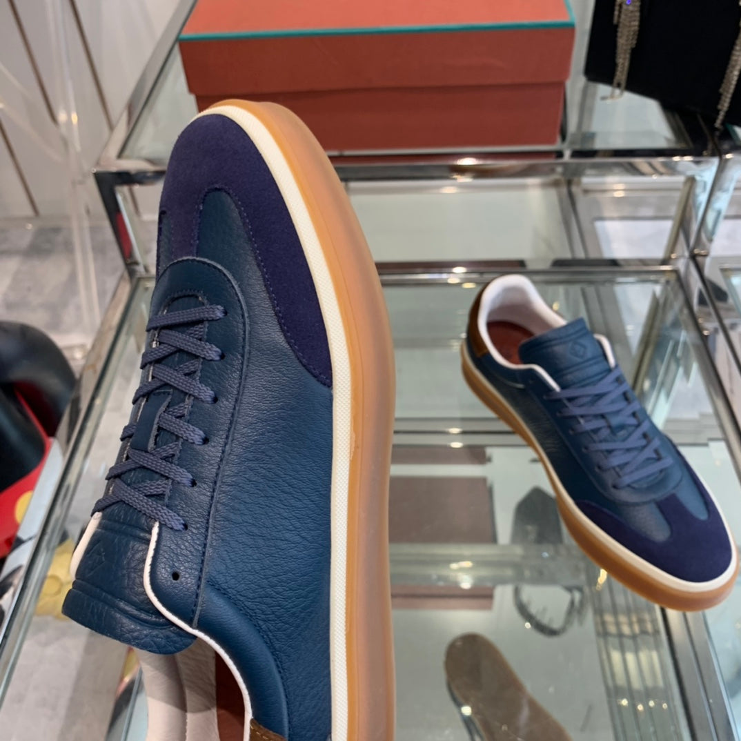 LP TENNIS WALK SNEAKERS NAVY CALFSKIN
