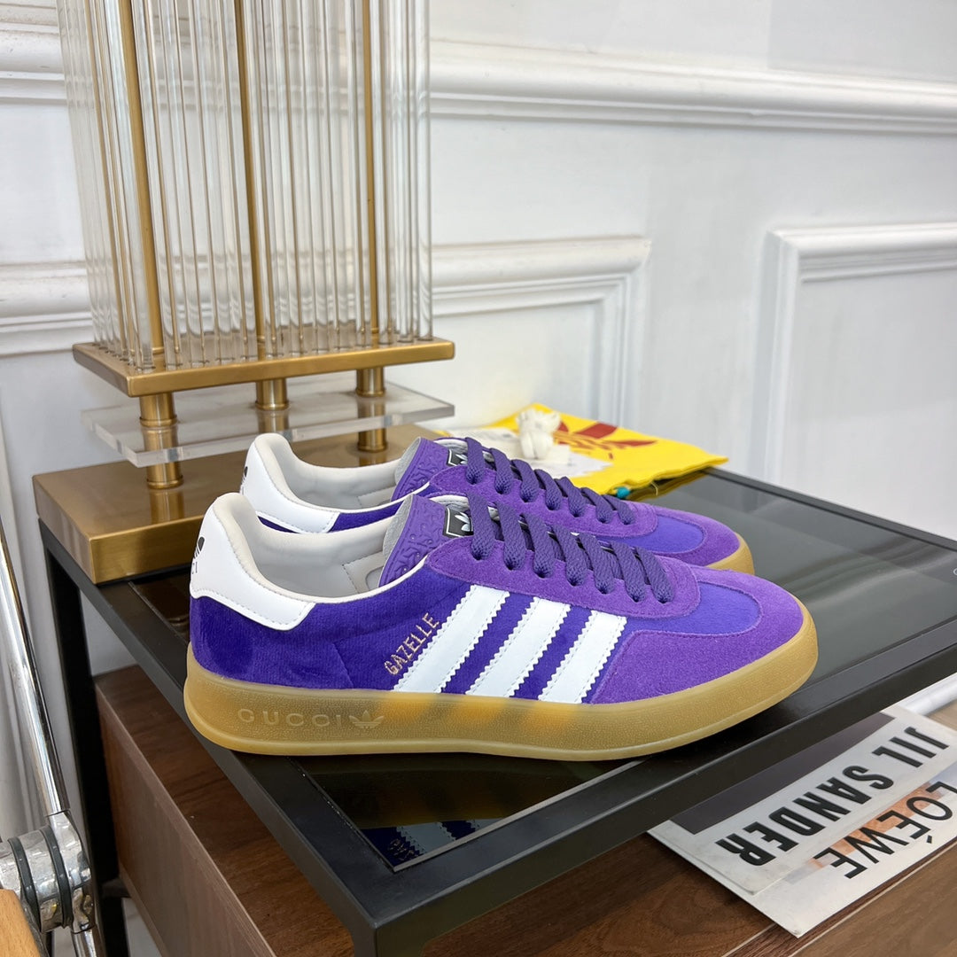 GG & ADIDAS GAZELLE SNEAKER VIOLET VELVET