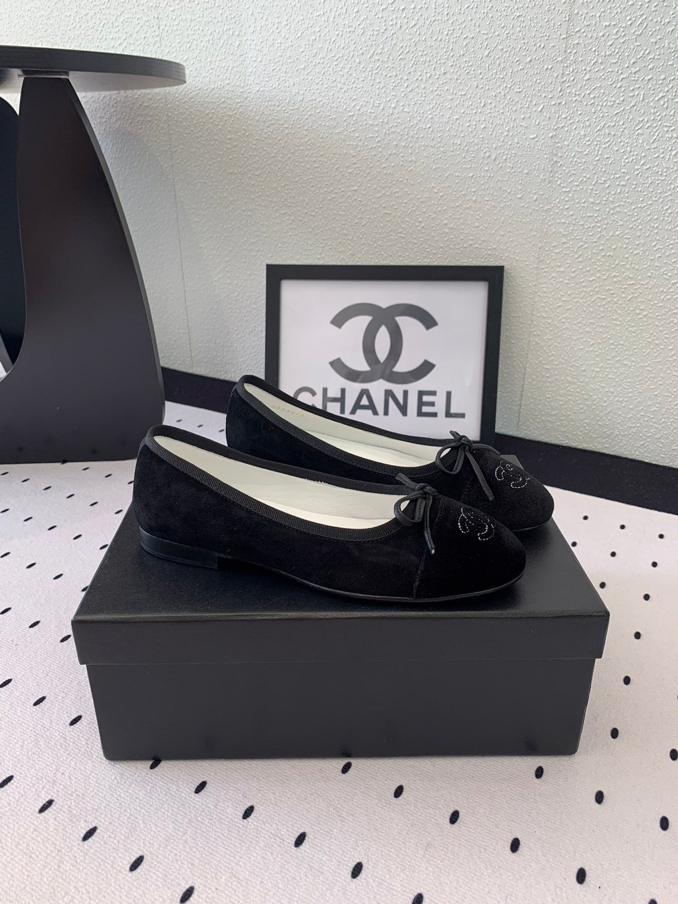 BALLET FLAT BLACK VELVET