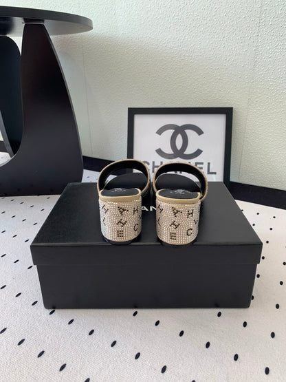 RHINESTONE LETTER HIGH HEELS CARAMEL BROWN AND BLACK LAMBSKIN