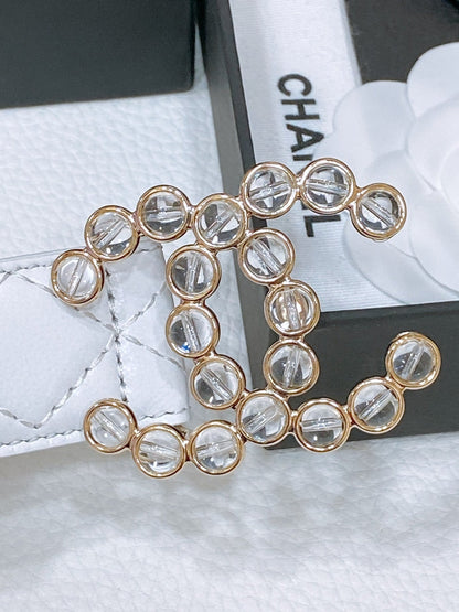 CC BELT 30 MM IN WHITE EMBROIDERED CALFSKIN PEARL LOGO WITH GOLD HARDWARE