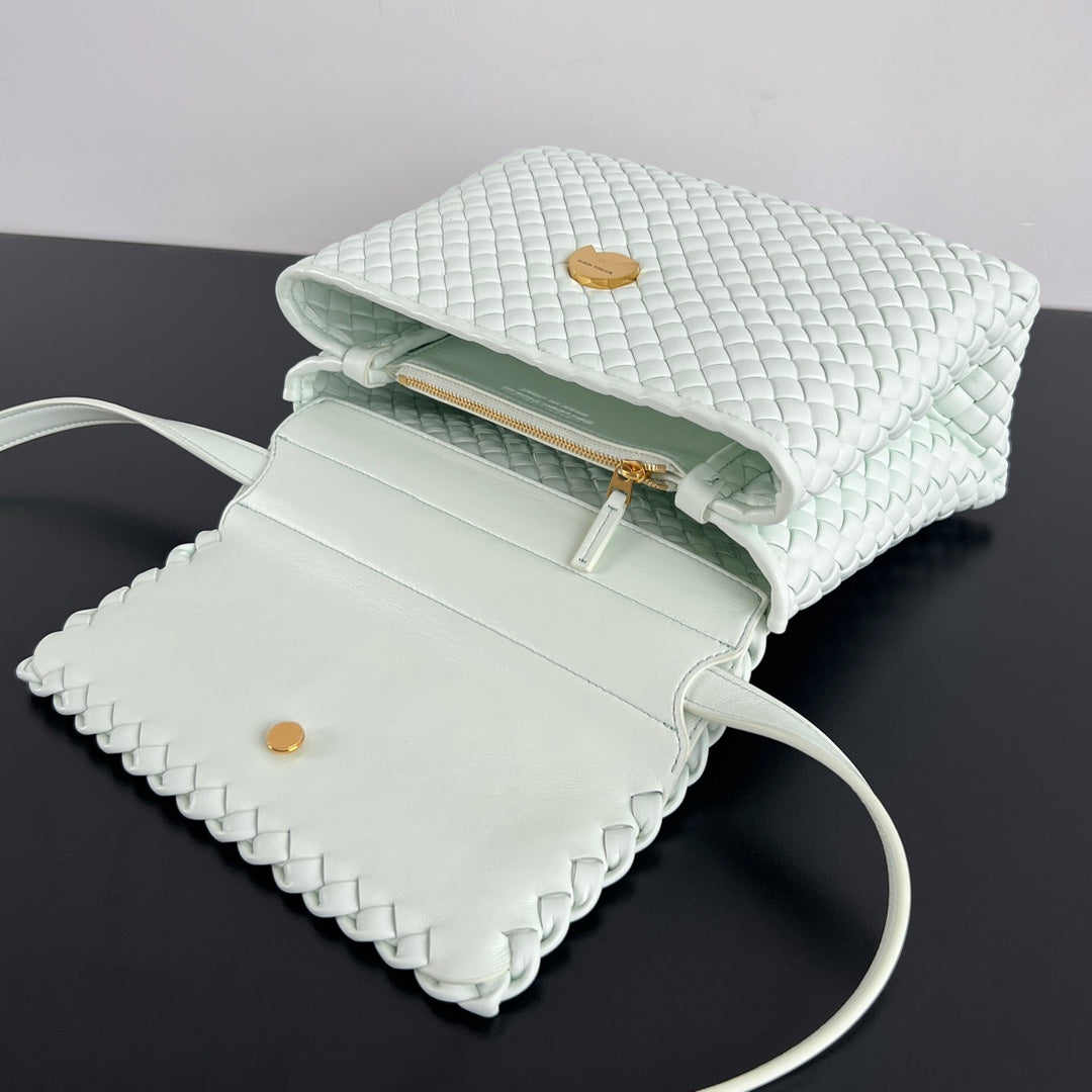 PATTI SHOULDER BAG 26 IN IRISH MINT LAMBSKIN