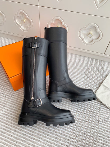 JAIME BOOT IN BLACK CALFSKIN