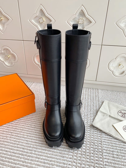 JAIME BOOT IN BLACK CALFSKIN
