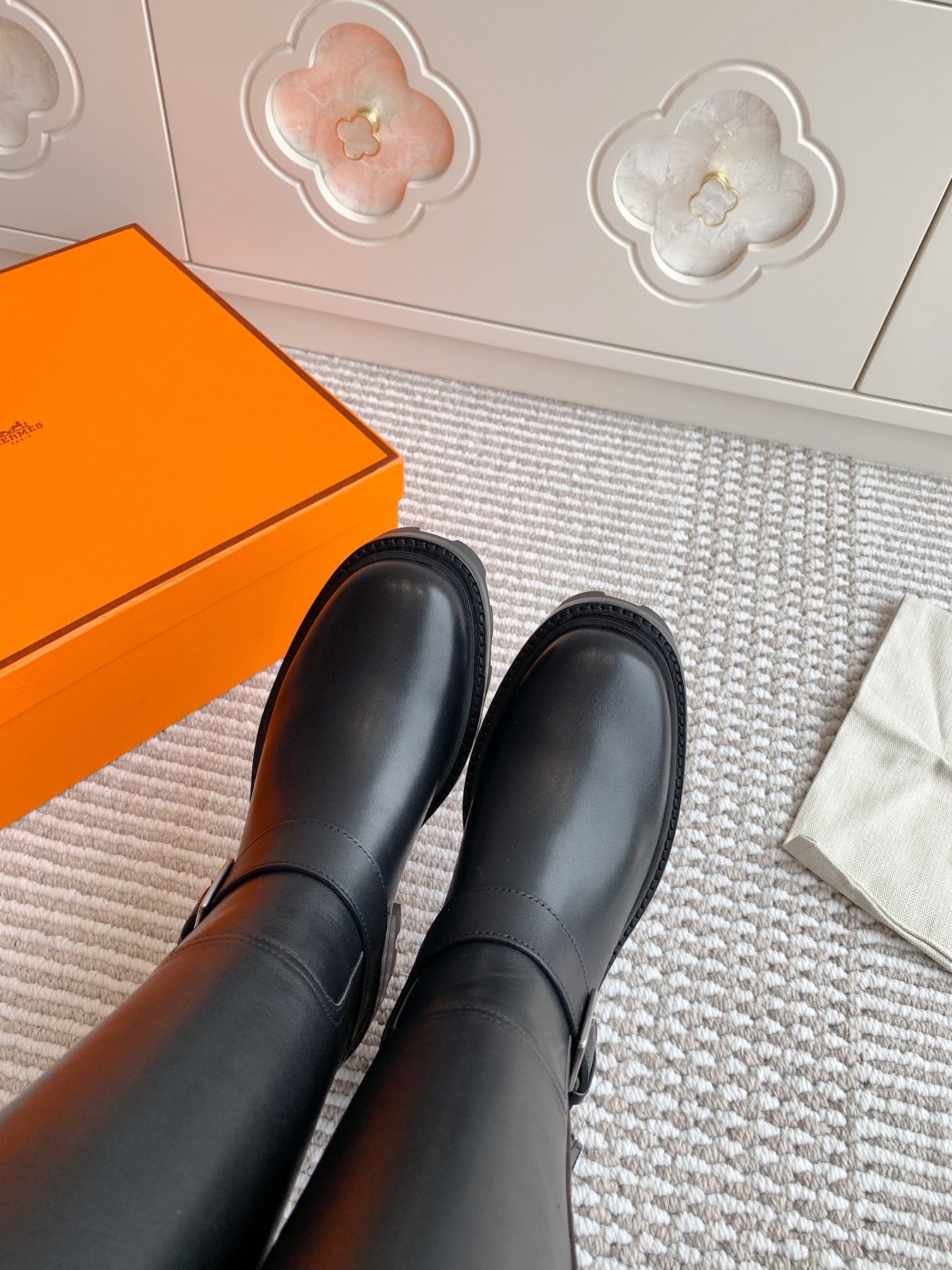 JAIME BOOT IN BLACK CALFSKIN