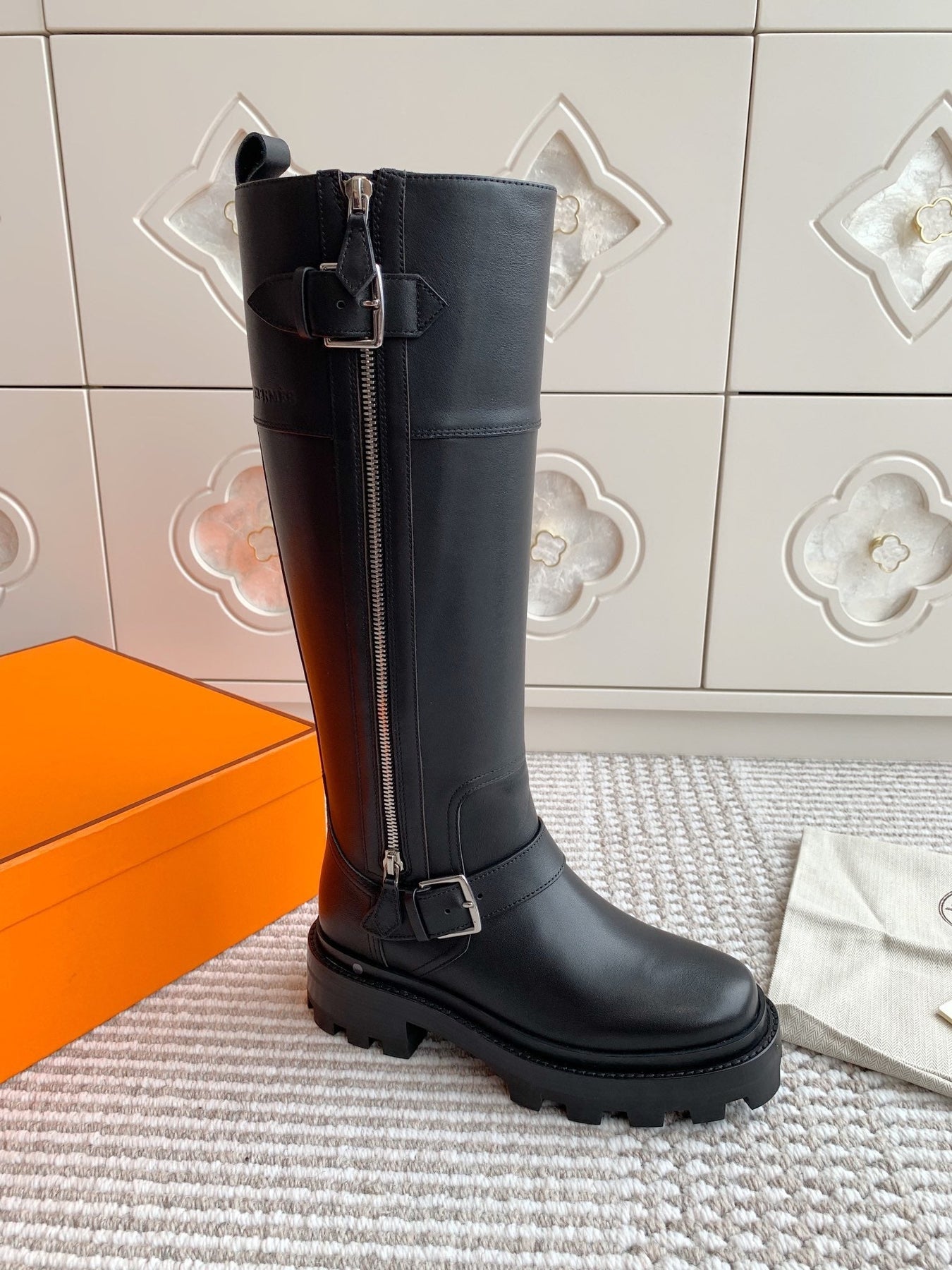 JAIME BOOT IN BLACK CALFSKIN