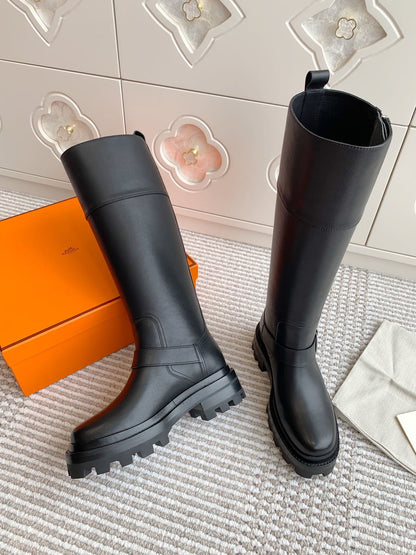 JAIME BOOT IN BLACK CALFSKIN