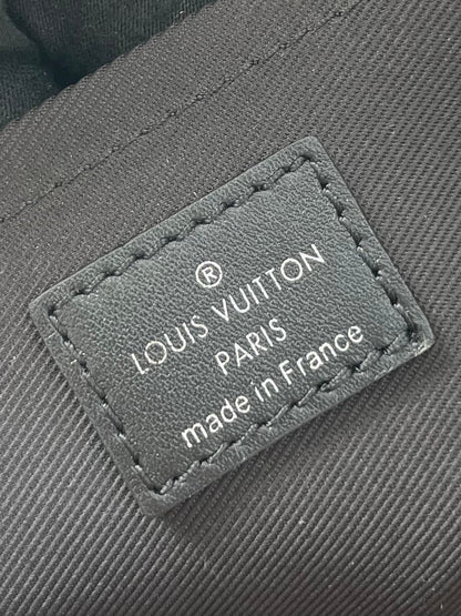 MINI SOFT TRUNK 18 IN BROWN MONOGRAM CANVAS RED ORANGE CHAIN