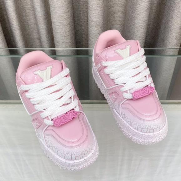 LV TRAINER PANG DING IN BABY PINK CALFSKIN