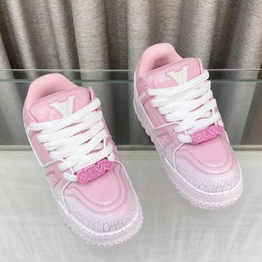 LV TRAINER PANG DING IN BABY PINK CALFSKIN