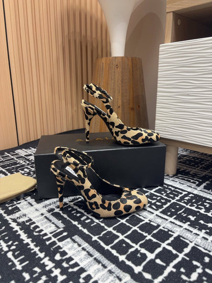 CRYSLEOPARD SLINGBACK HEEL IN PONY HAIR