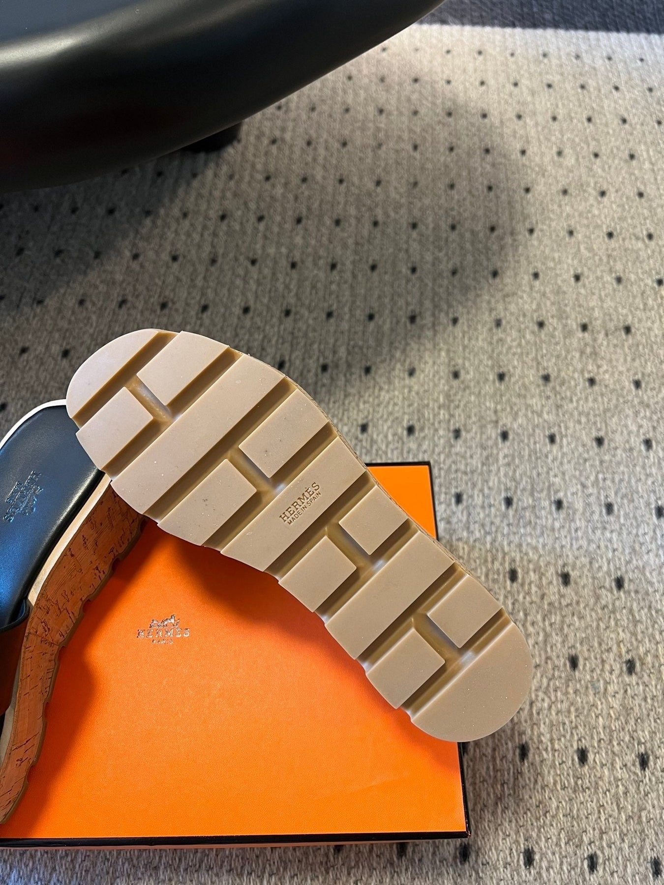 EZE SANDAL PLATFORM 85 MM IN BLACK CALFSKIN