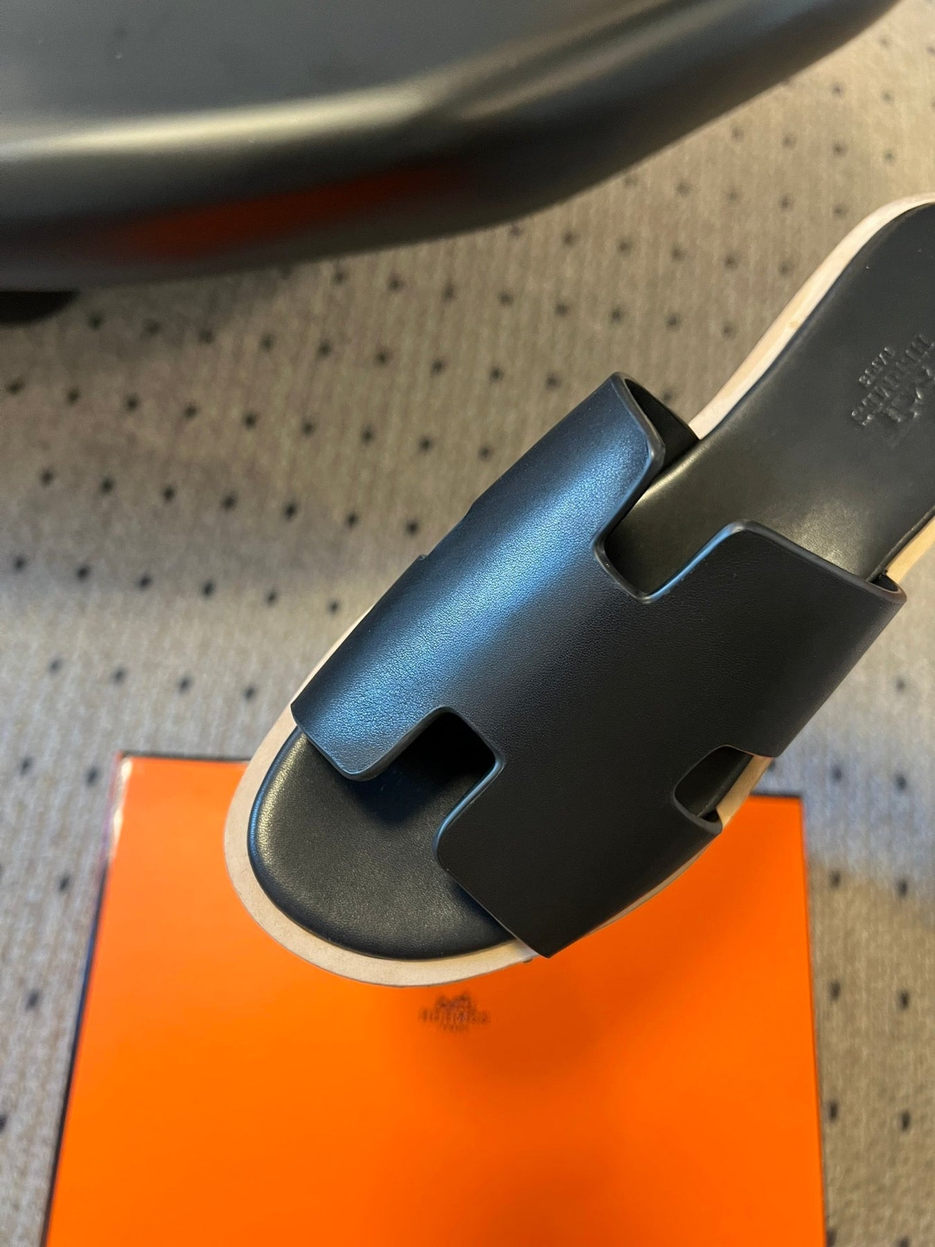 EZE SANDAL PLATFORM 85 MM IN BLACK CALFSKIN