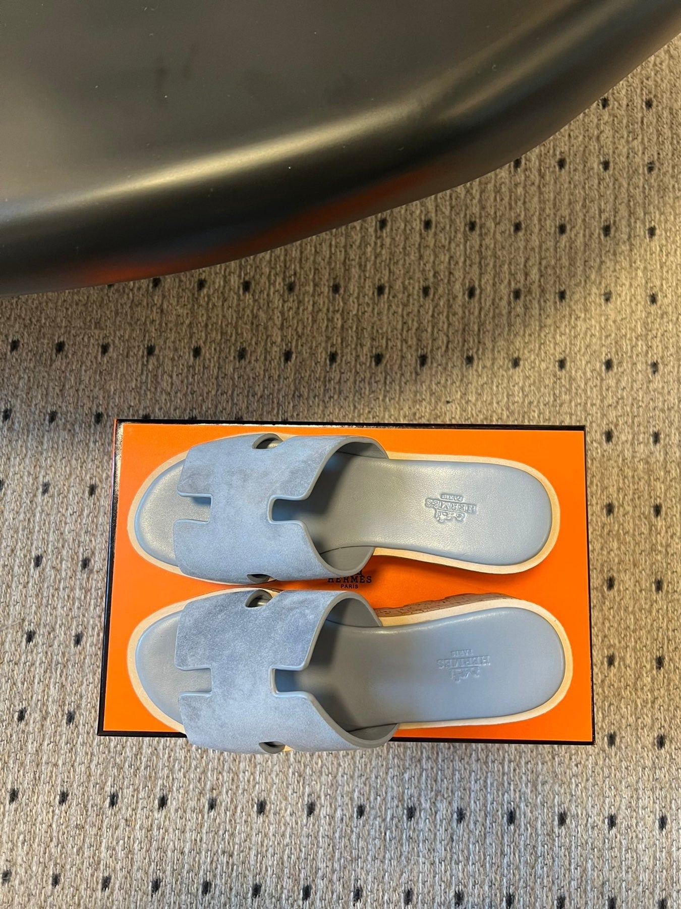 EZE SANDAL PLATFORM 85 MM IN TEAL BLUE SUEDE