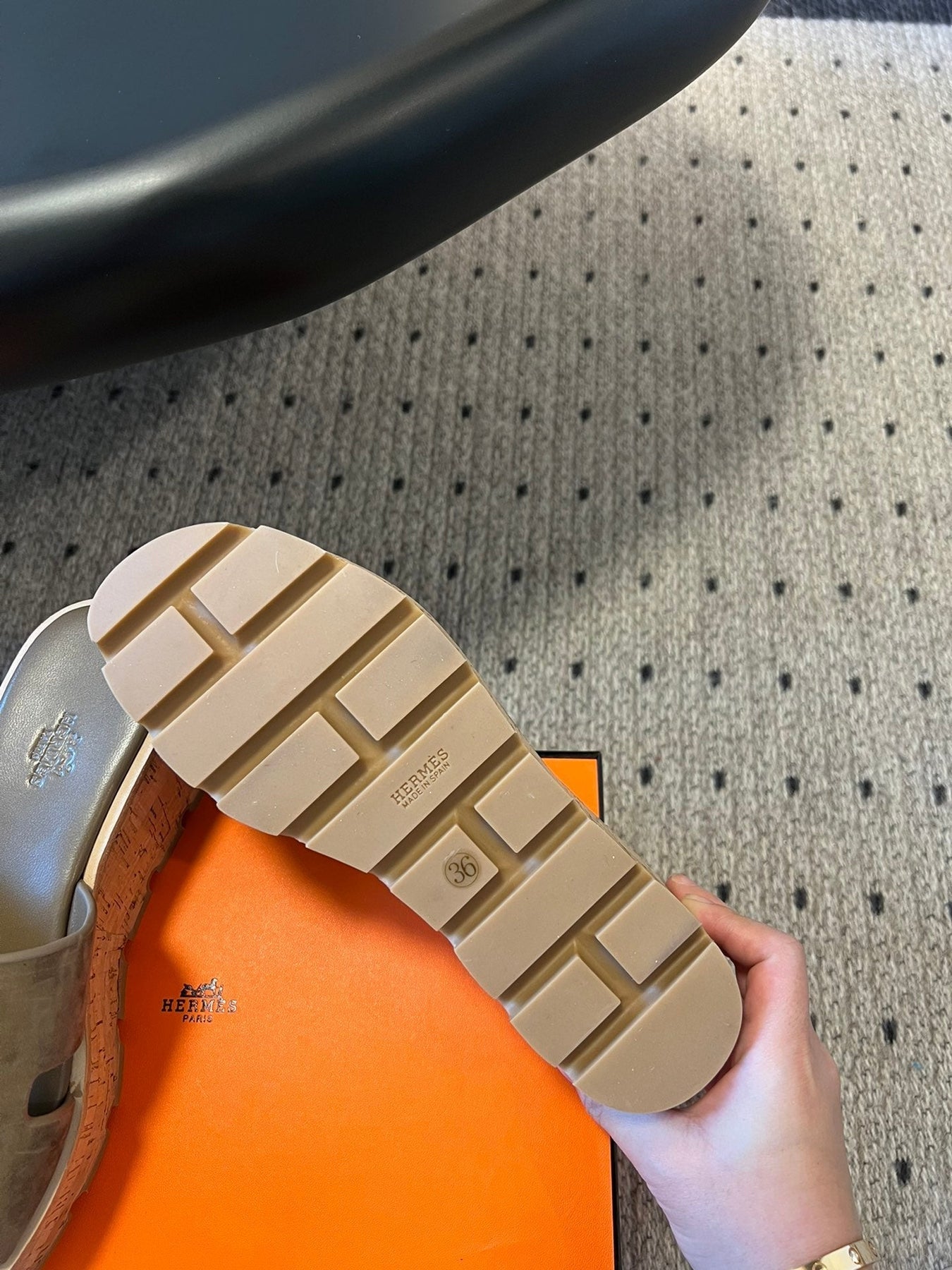 EZE SANDAL PLATFORM 85 MM IN WOOD BROWN SUEDE