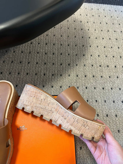 EZE SANDAL 85 MM IN BRONZE BROWN CALFSKIN