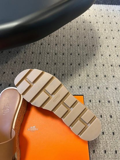 EZE SANDAL 85 MM IN BRONZE BROWN CALFSKIN