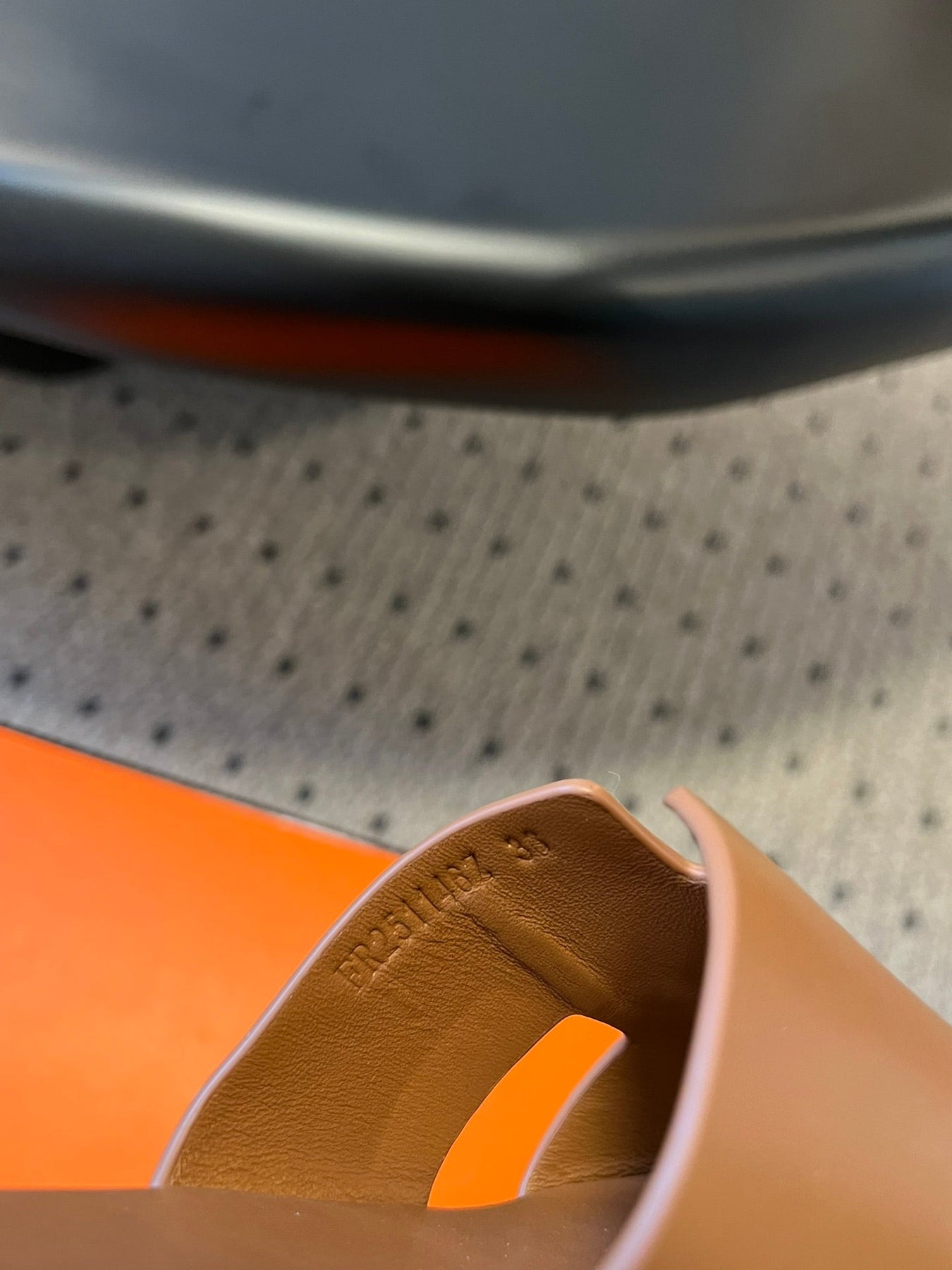 EZE SANDAL 85 MM IN BRONZE BROWN CALFSKIN