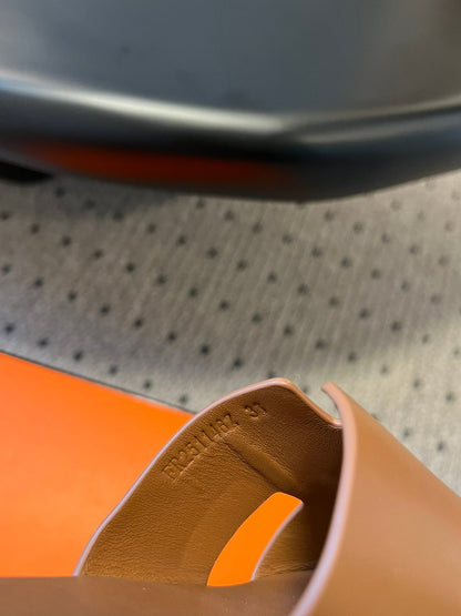 EZE SANDAL 85 MM IN BRONZE BROWN CALFSKIN